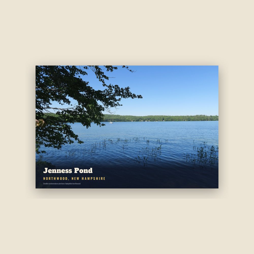 Northwood Jenness Pond Postcard