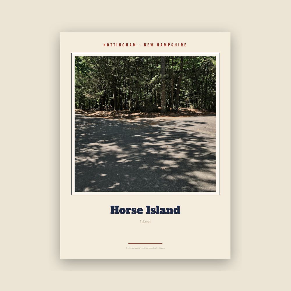 Nottingham Horse Island Landmark Print