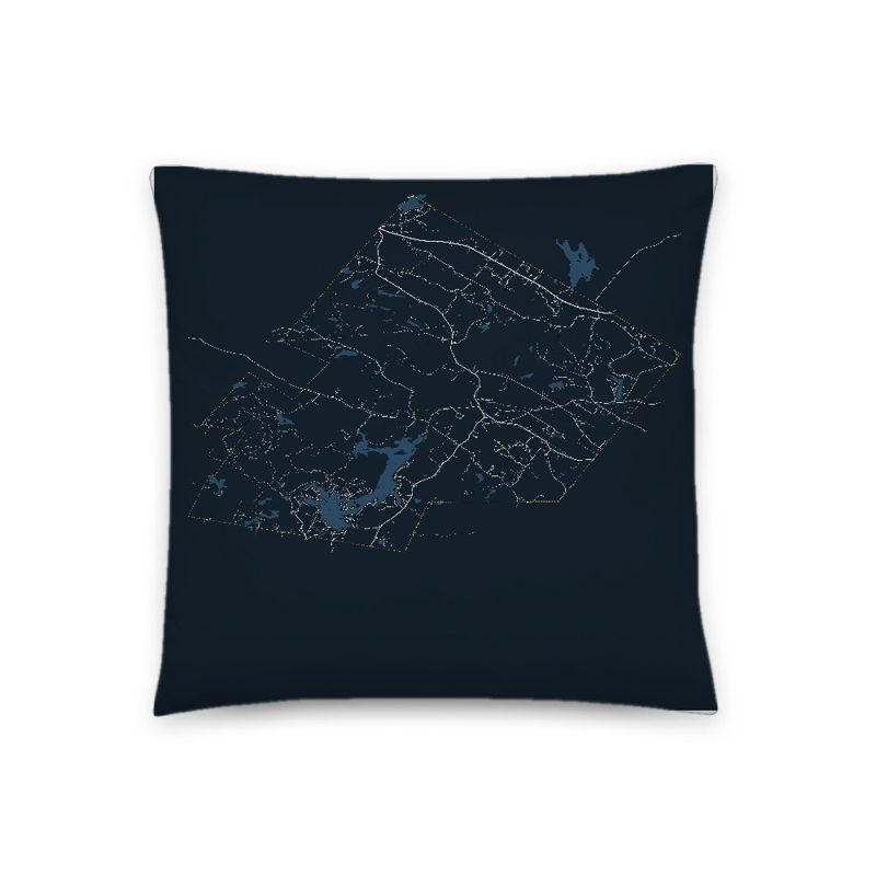 Nottingham Map Throw Pillow