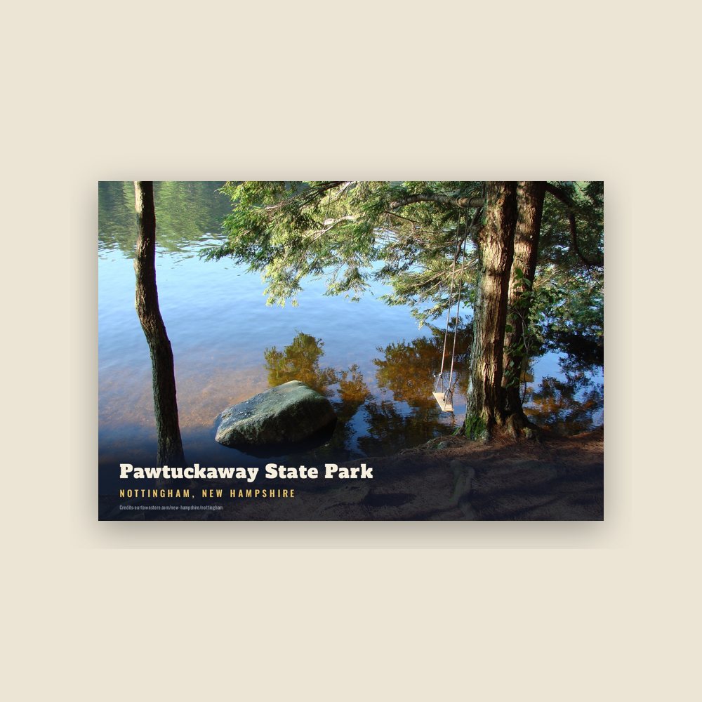Nottingham Pawtuckaway State Park Postcard