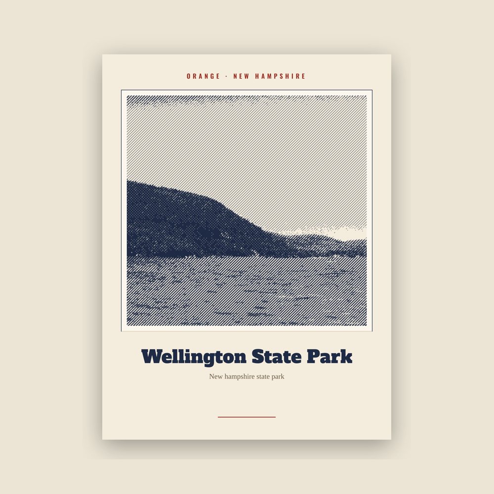 Orange Wellington State Park Landmark Print