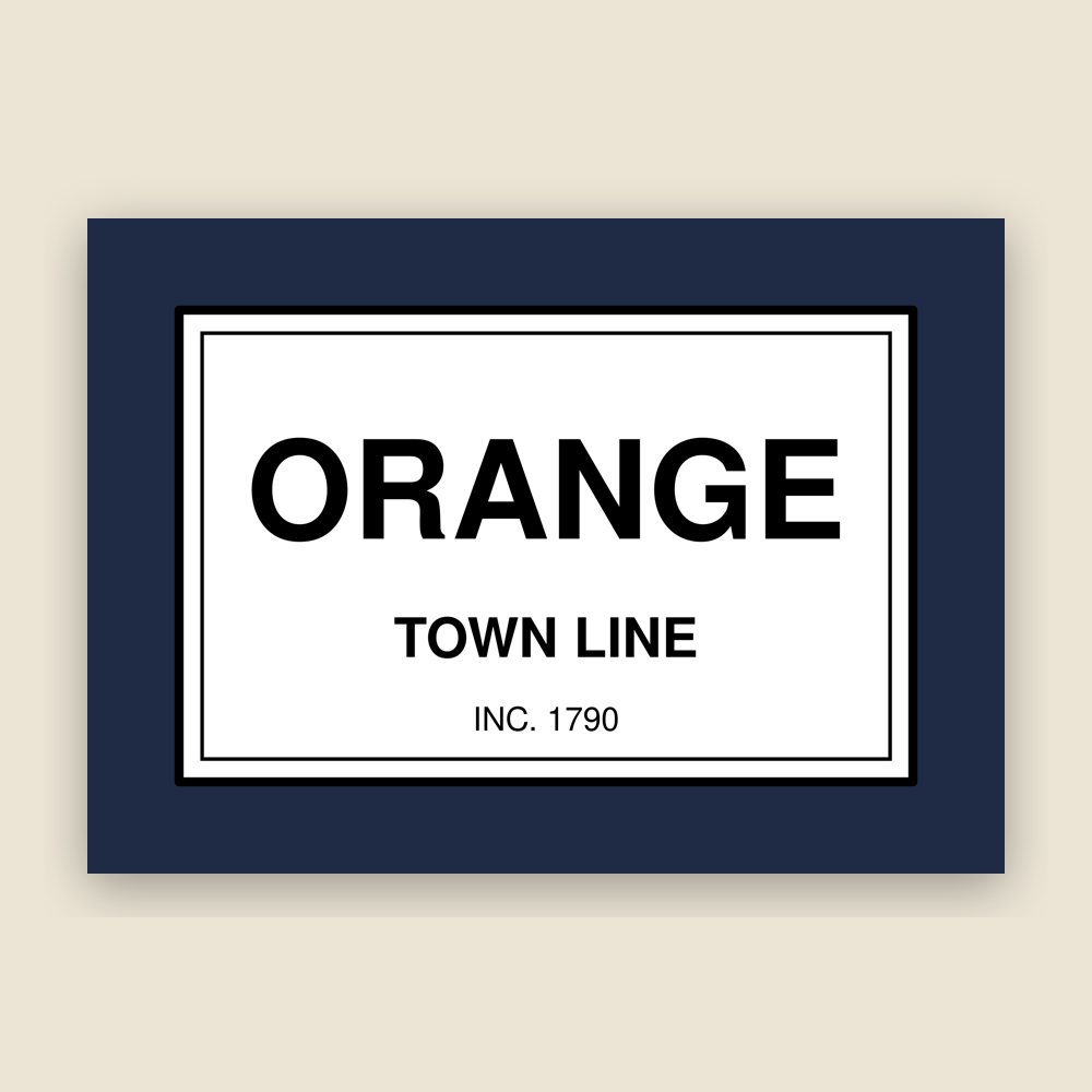 Orange Town Line Mug