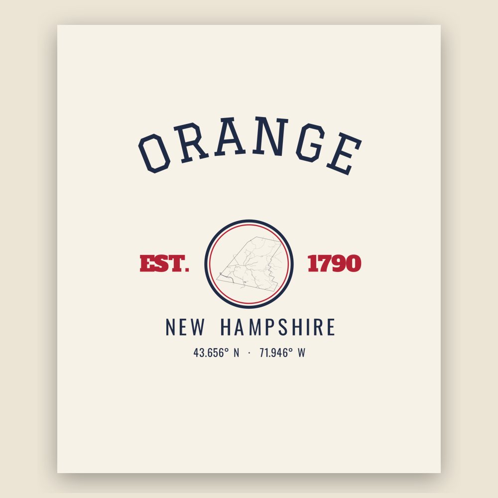 Orange Hometown Ornament