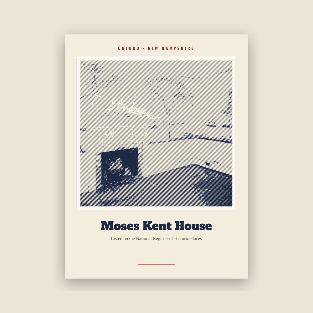 Orford Moses Kent House Landmark Print