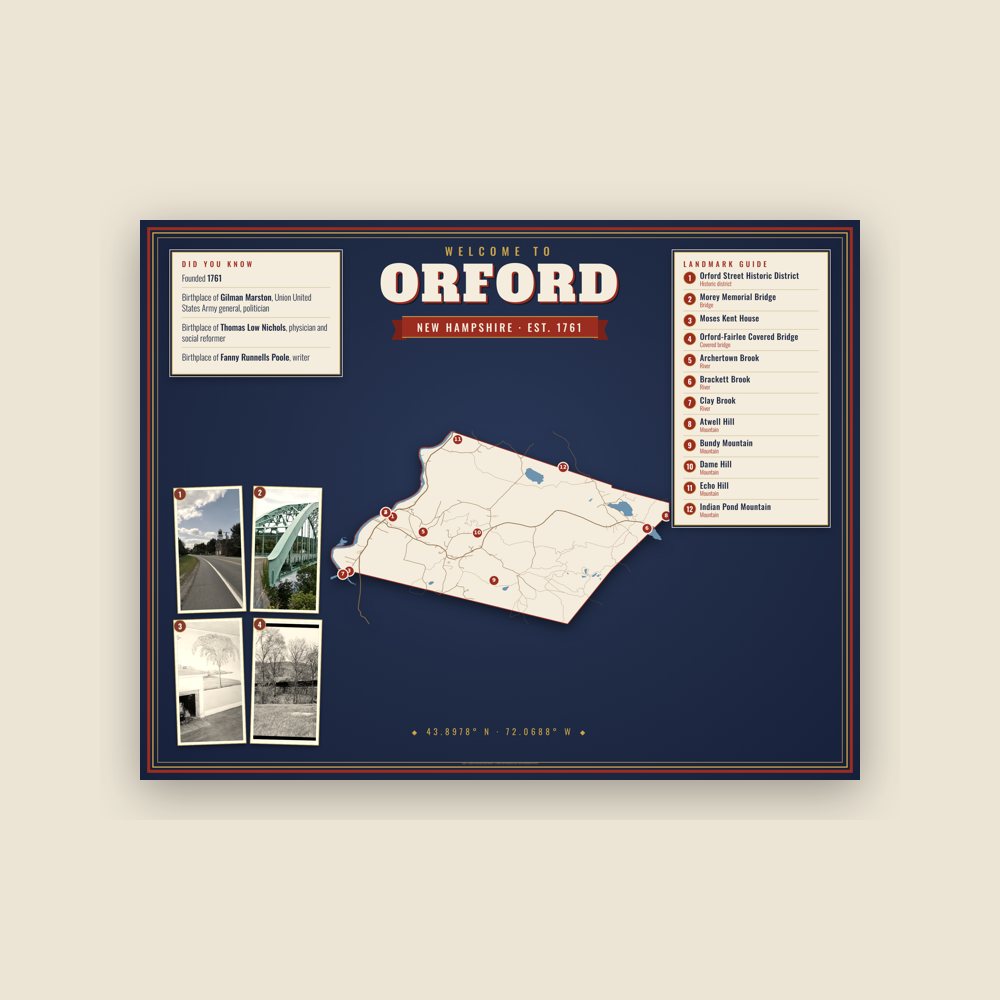 Orford Map Placemat