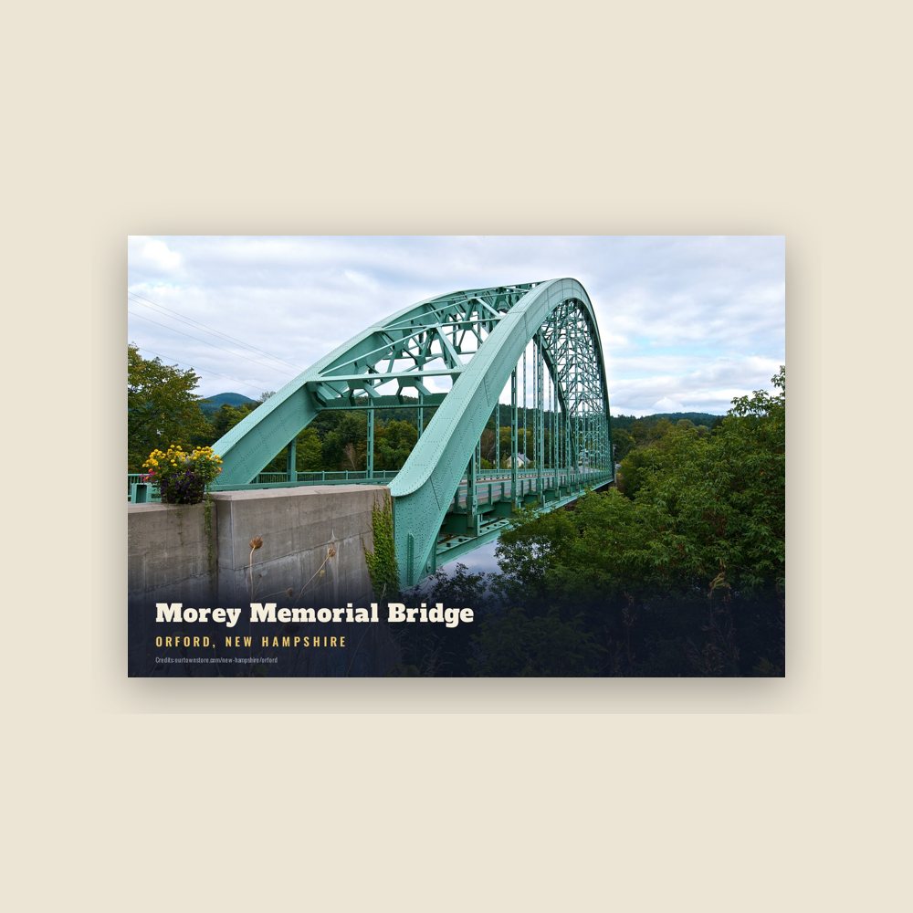 Orford Morey Memorial Bridge Postcard