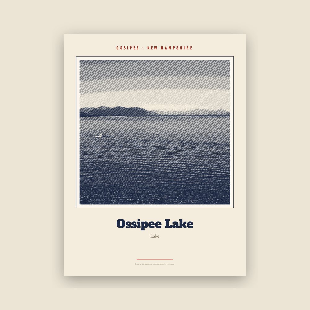 Ossipee Ossipee Lake Landmark Print