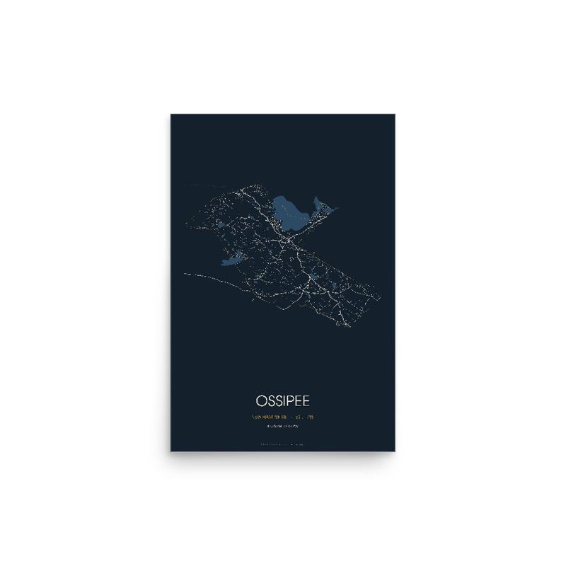 Ossipee Street Map Poster · Midnight