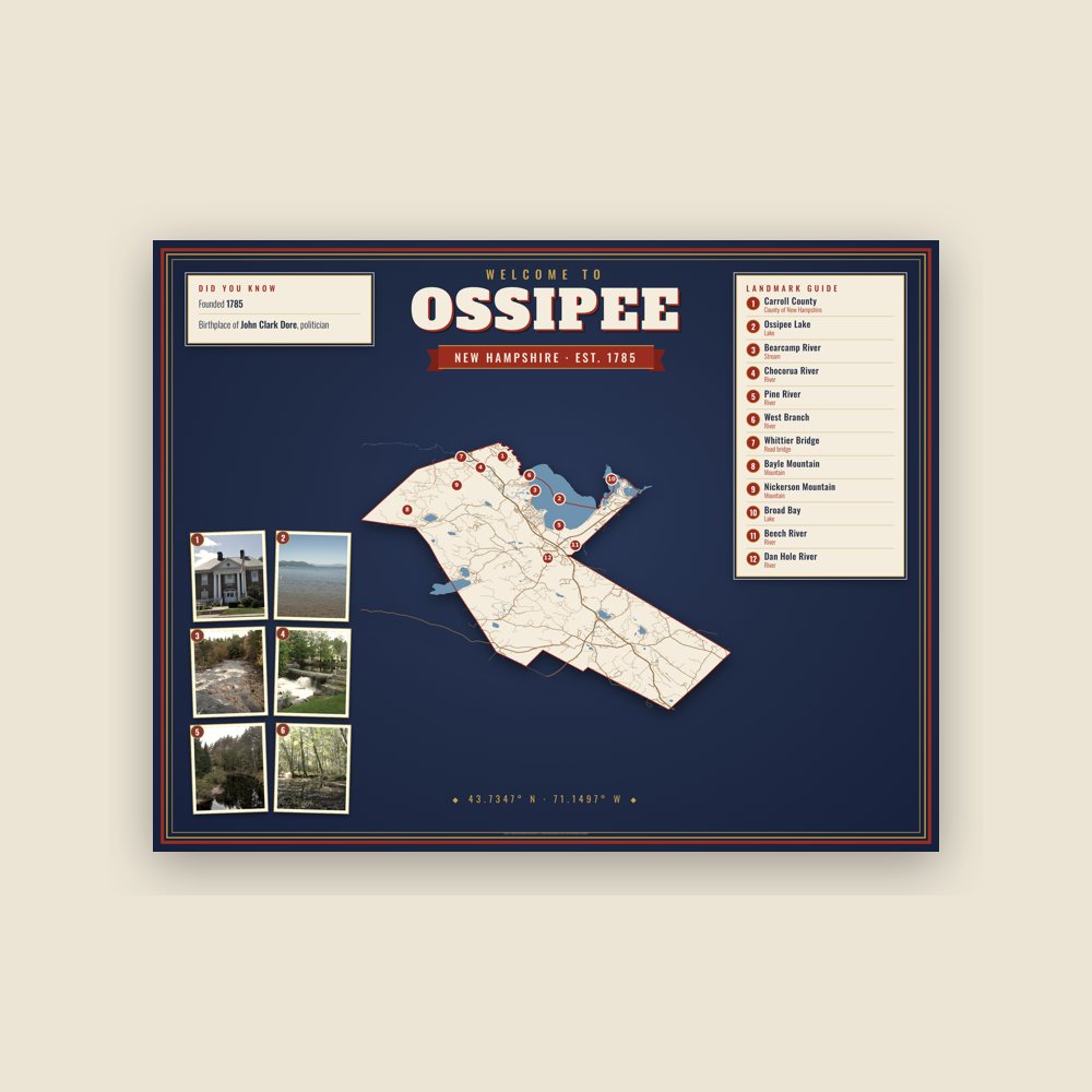 Ossipee Map Placemat
