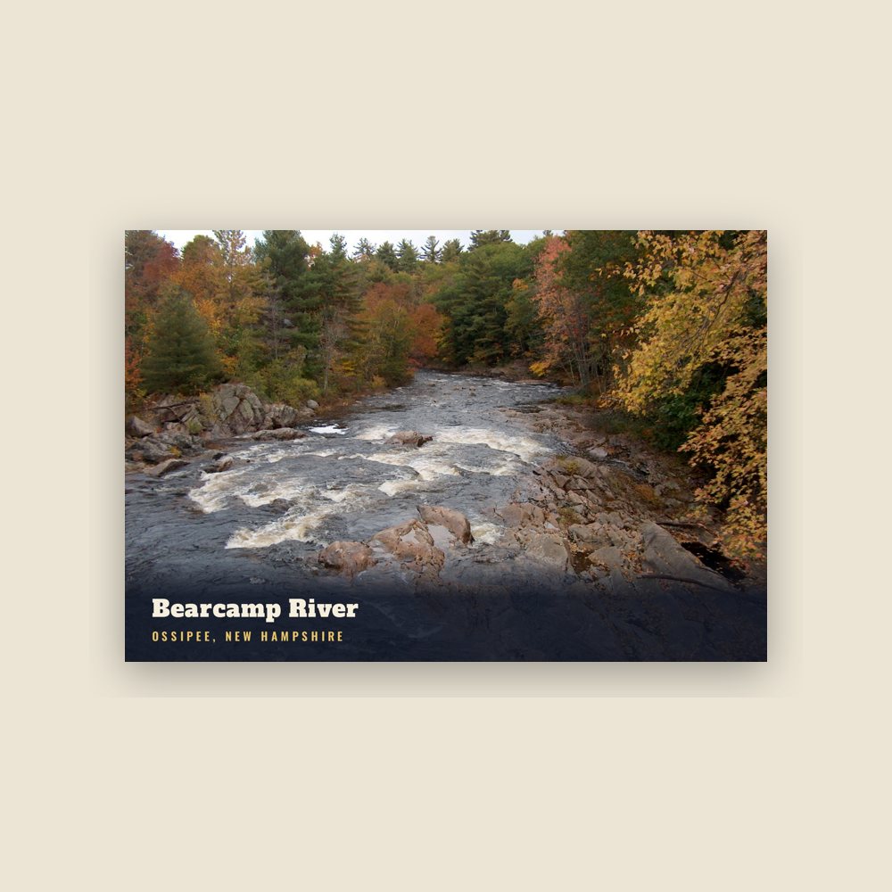 Ossipee Bearcamp River Postcard