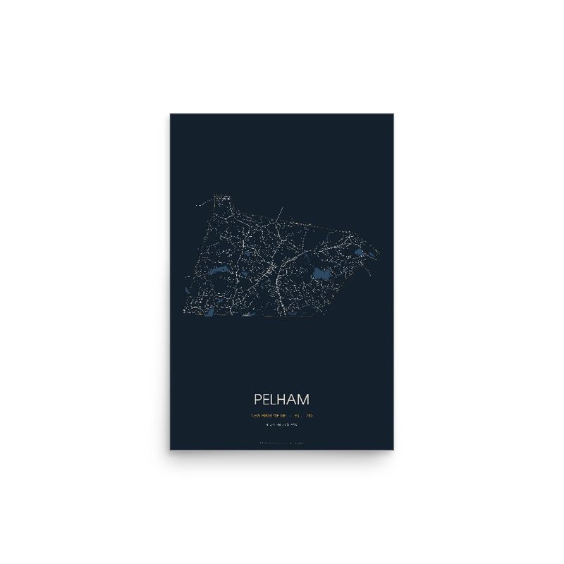 Pelham Street Map Poster · Midnight