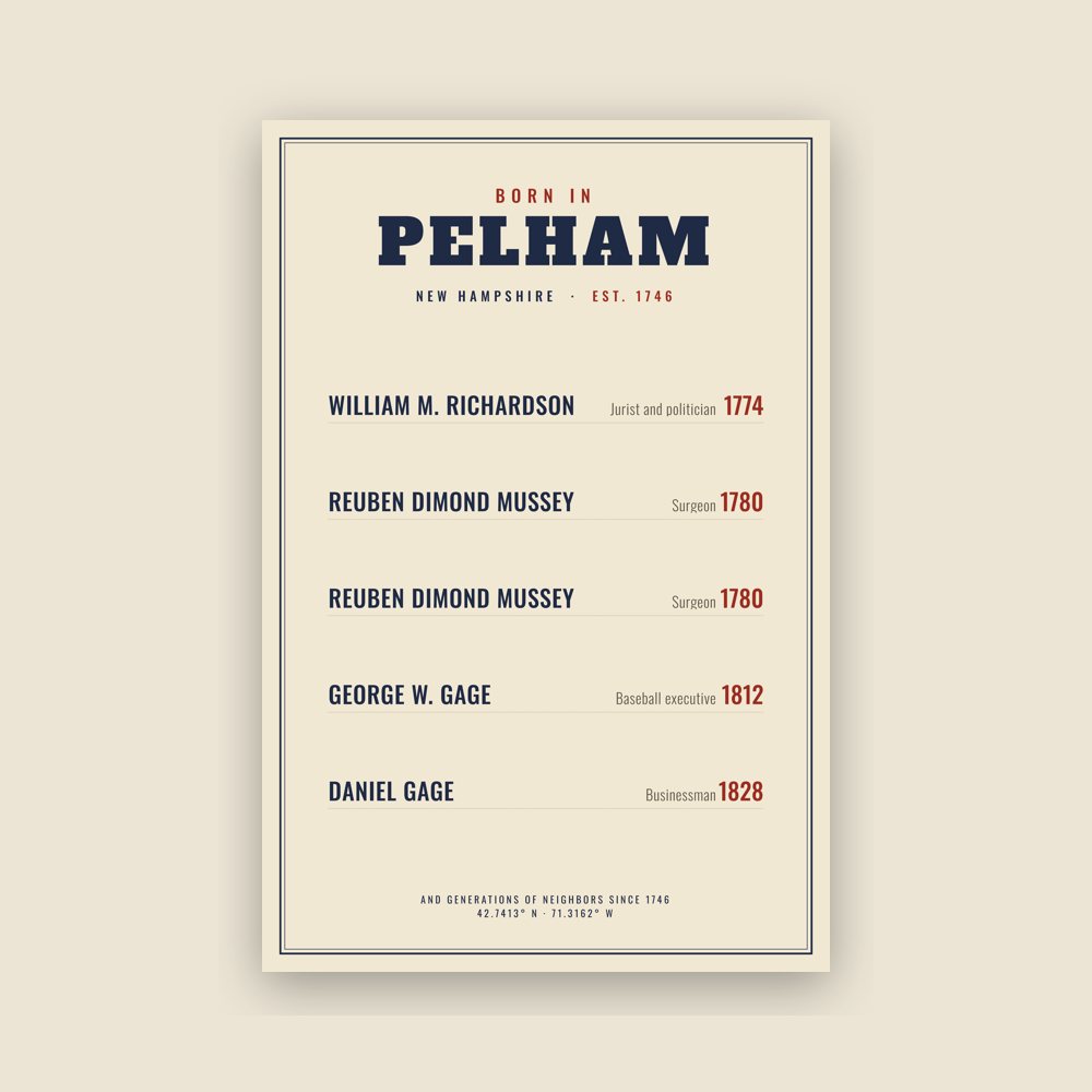 Pelham “Born In” Poster