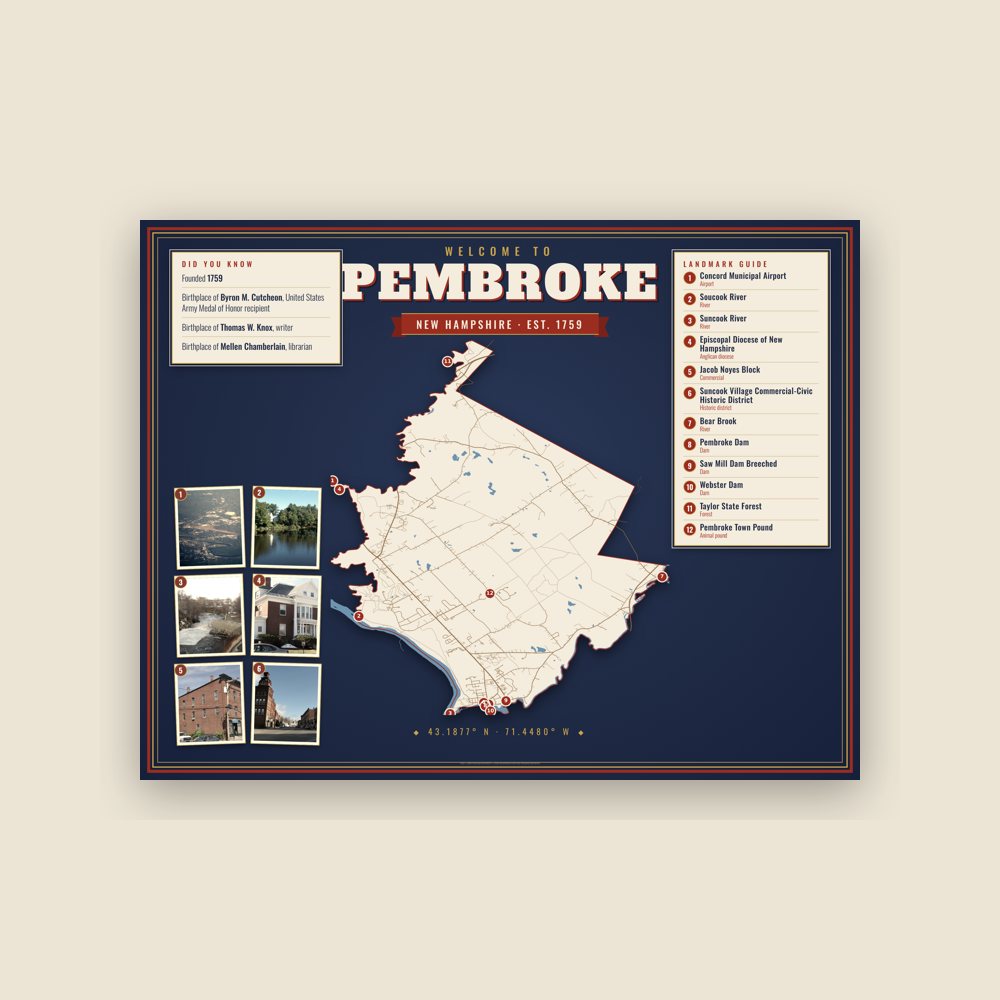 Pembroke Map Placemat