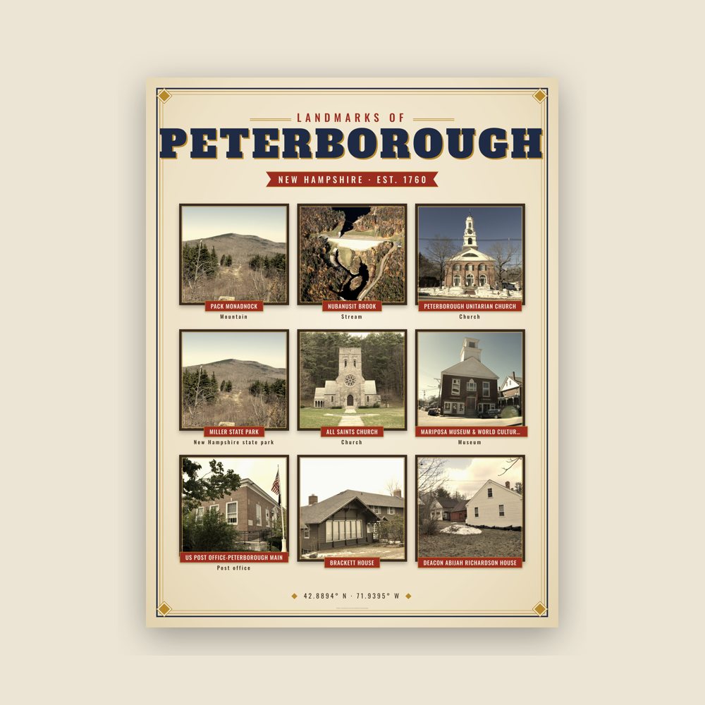 Peterborough Landmarks Photo Poster