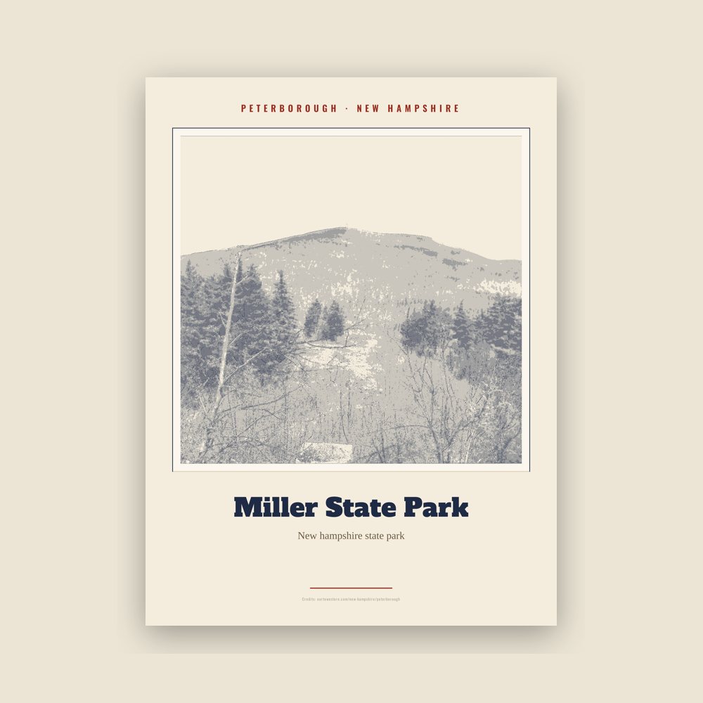 Peterborough Miller State Park Landmark Print