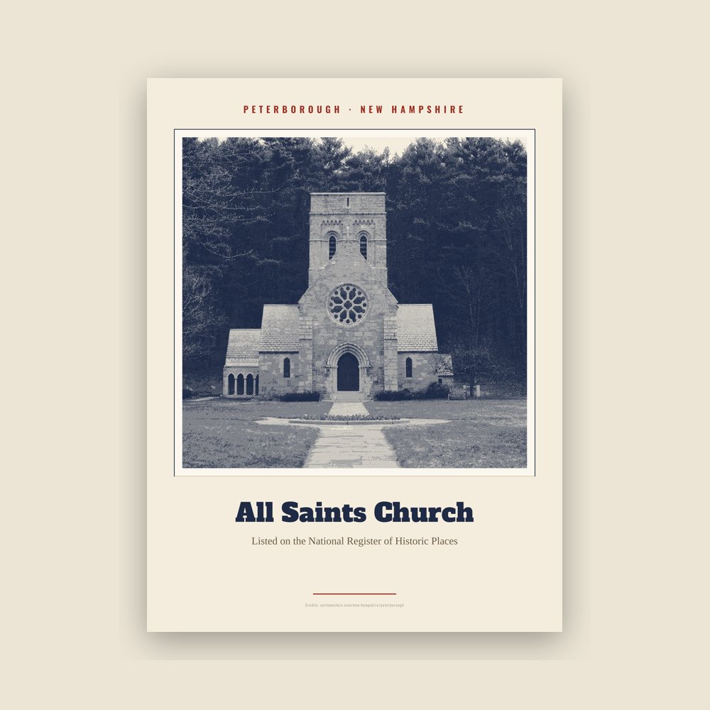 Peterborough All Saints Church Landmark Print