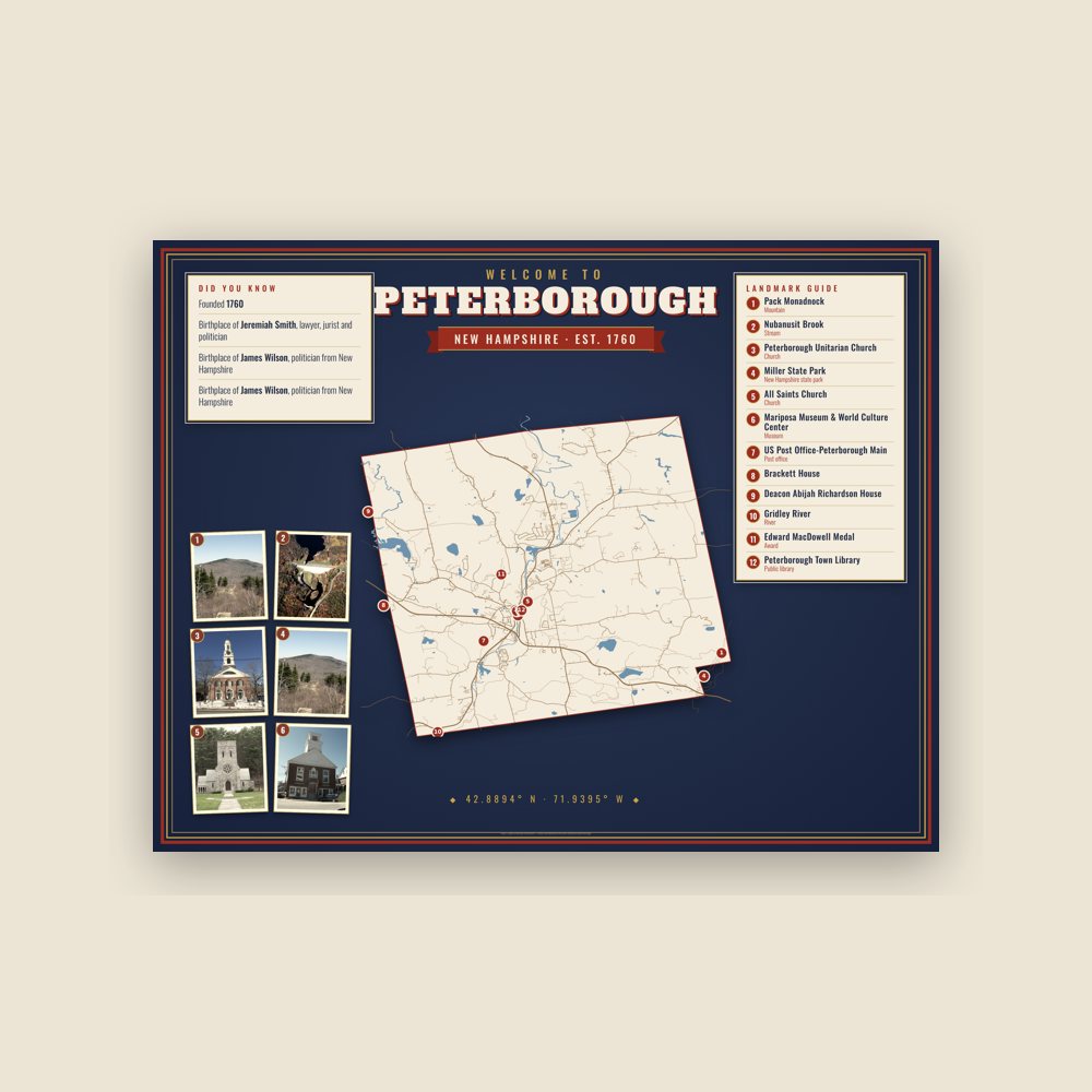Peterborough Map Placemat