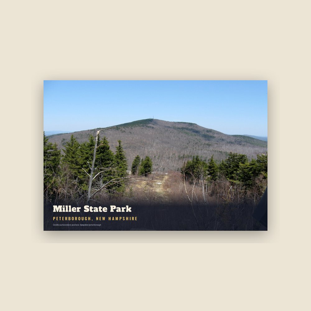Peterborough Miller State Park Postcard
