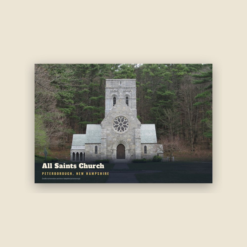 Peterborough All Saints Church Postcard