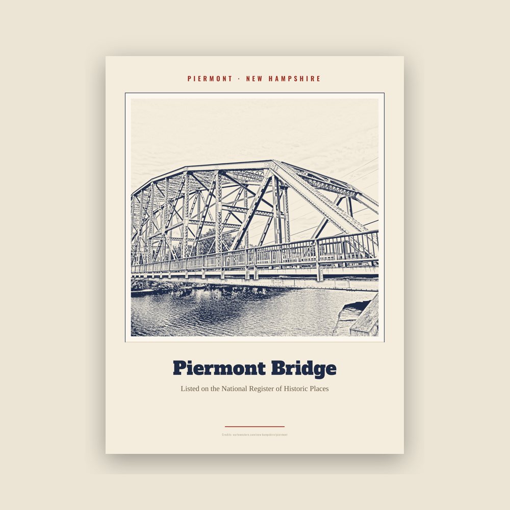 Piermont Piermont Bridge Landmark Print