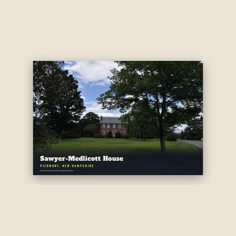 Piermont Sawyer-Medlicott House Postcard
