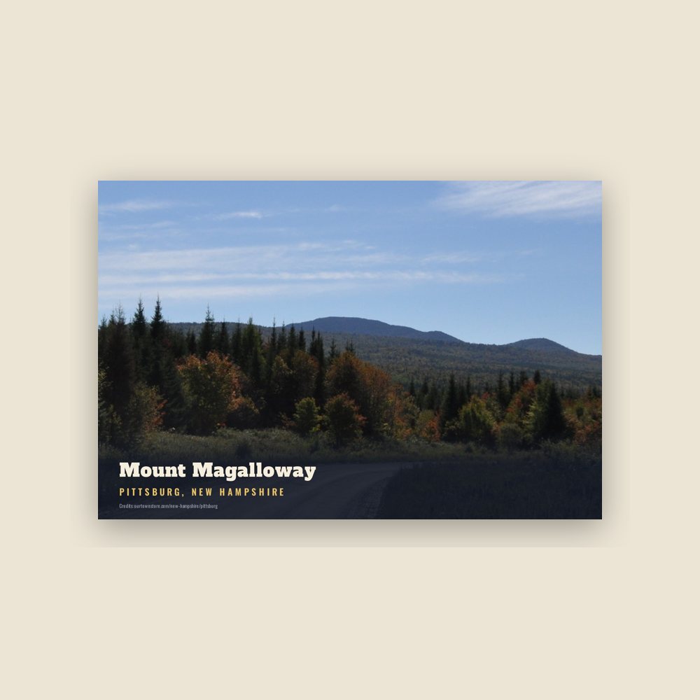 Pittsburg Mount Magalloway Postcard