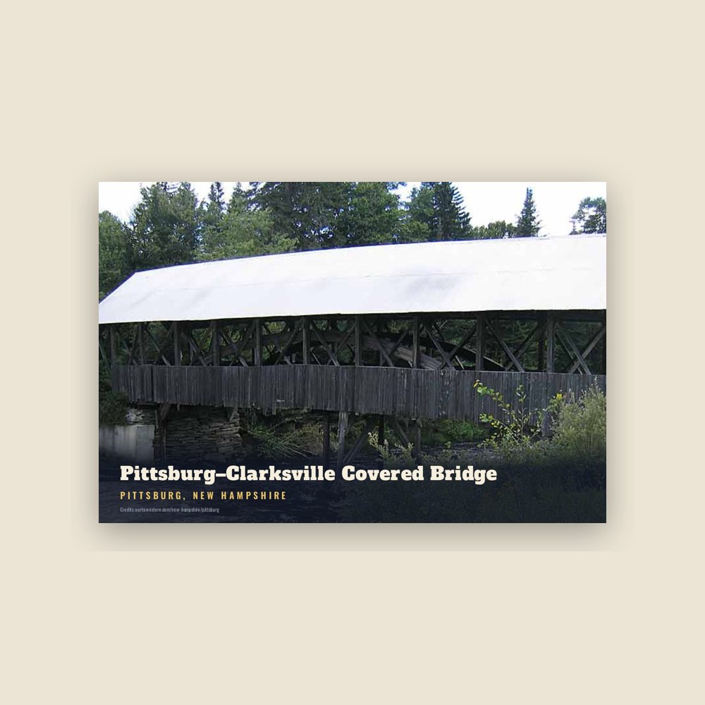 Pittsburg Pittsburg–Clarksville Covered Bridge Postcard