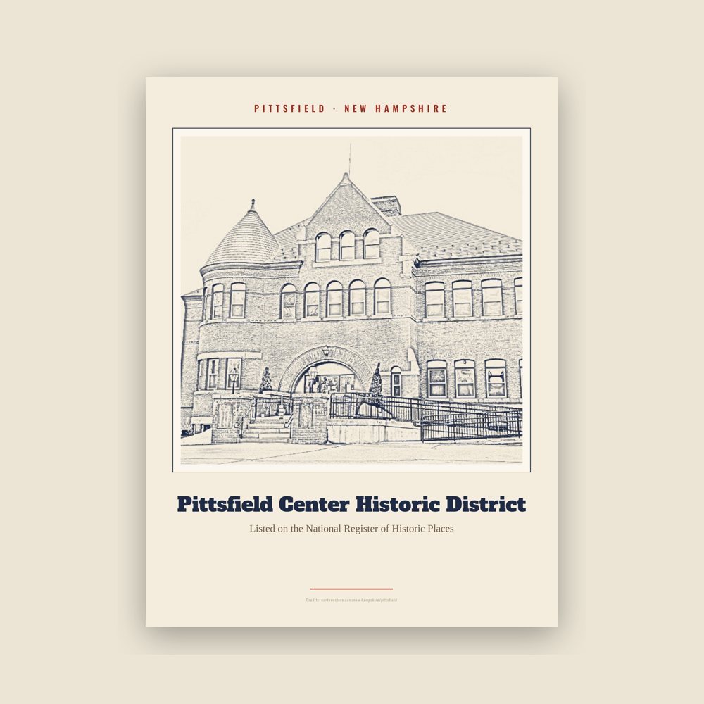 Pittsfield Pittsfield Center Historic District Landmark Print