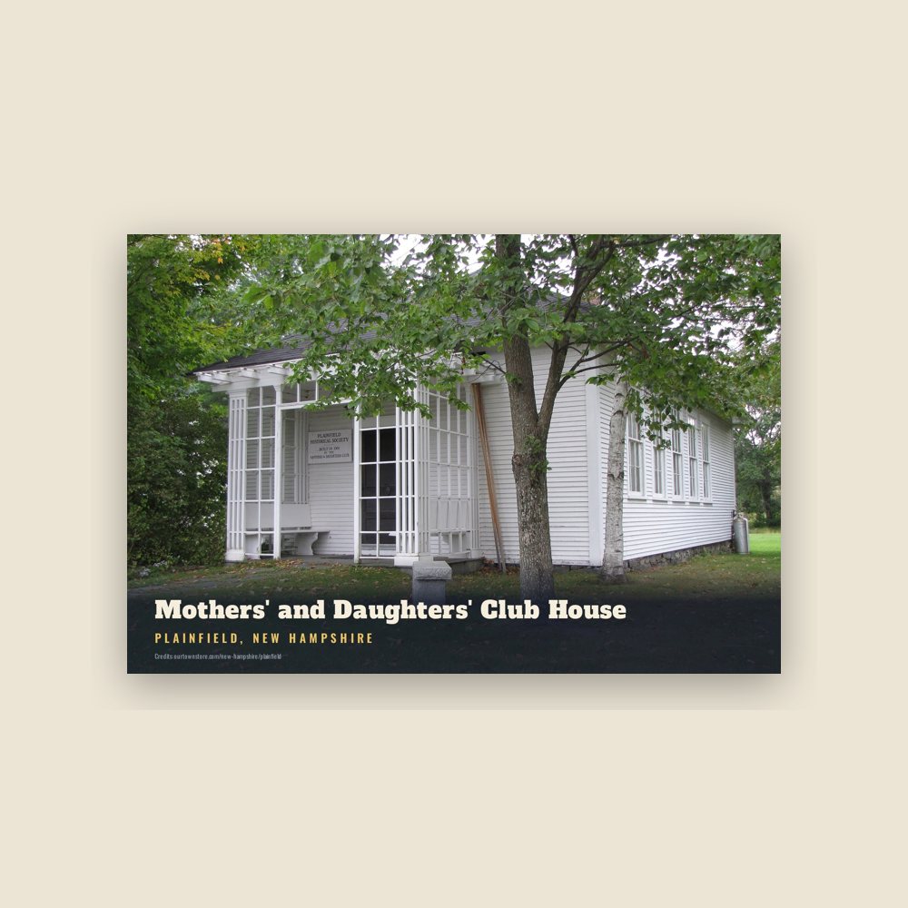 Plainfield Mothers' and Daughters' Club House Postcard