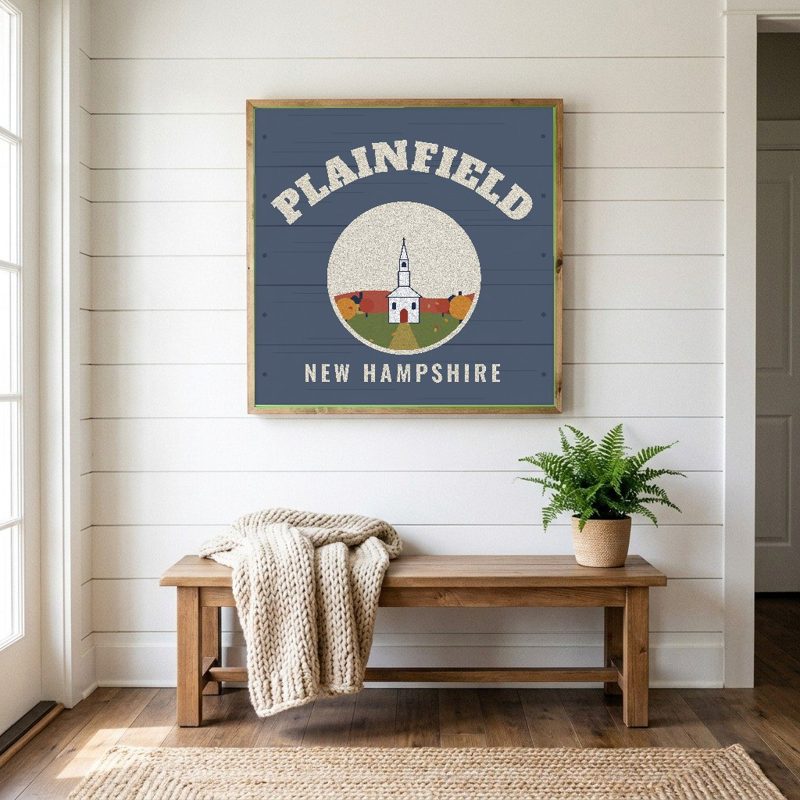 Plainfield Hometown Wood Sign