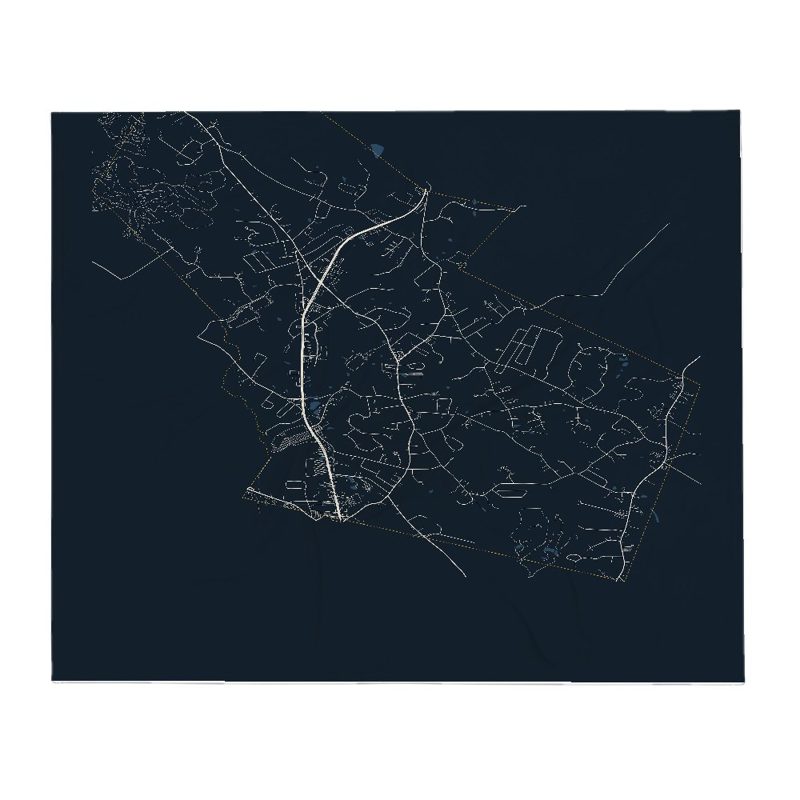 Plaistow Street Map Throw Blanket