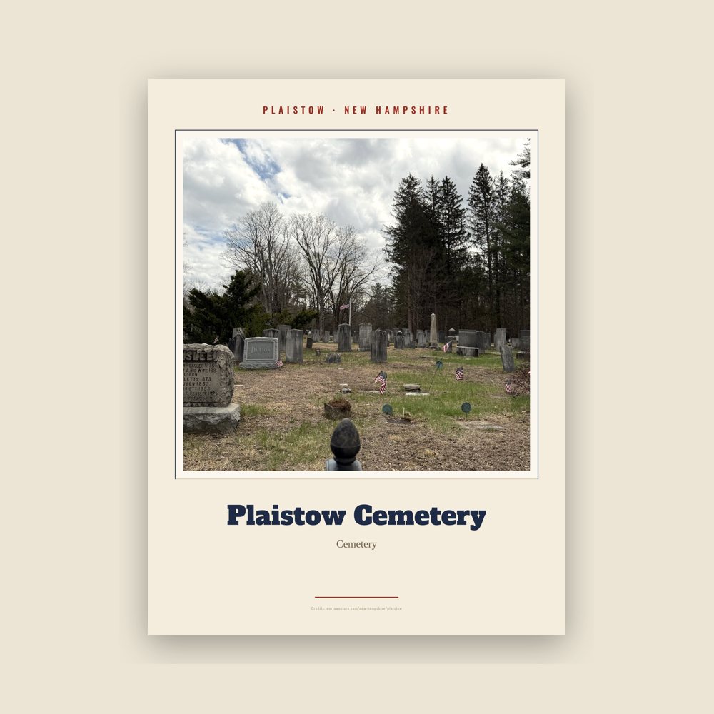 Plaistow Plaistow Cemetery Landmark Print
