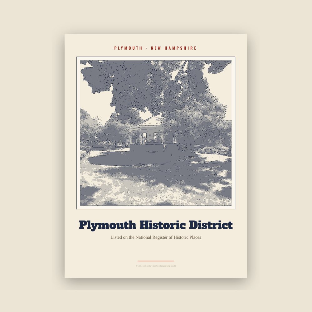 Plymouth Plymouth Historic District Landmark Print
