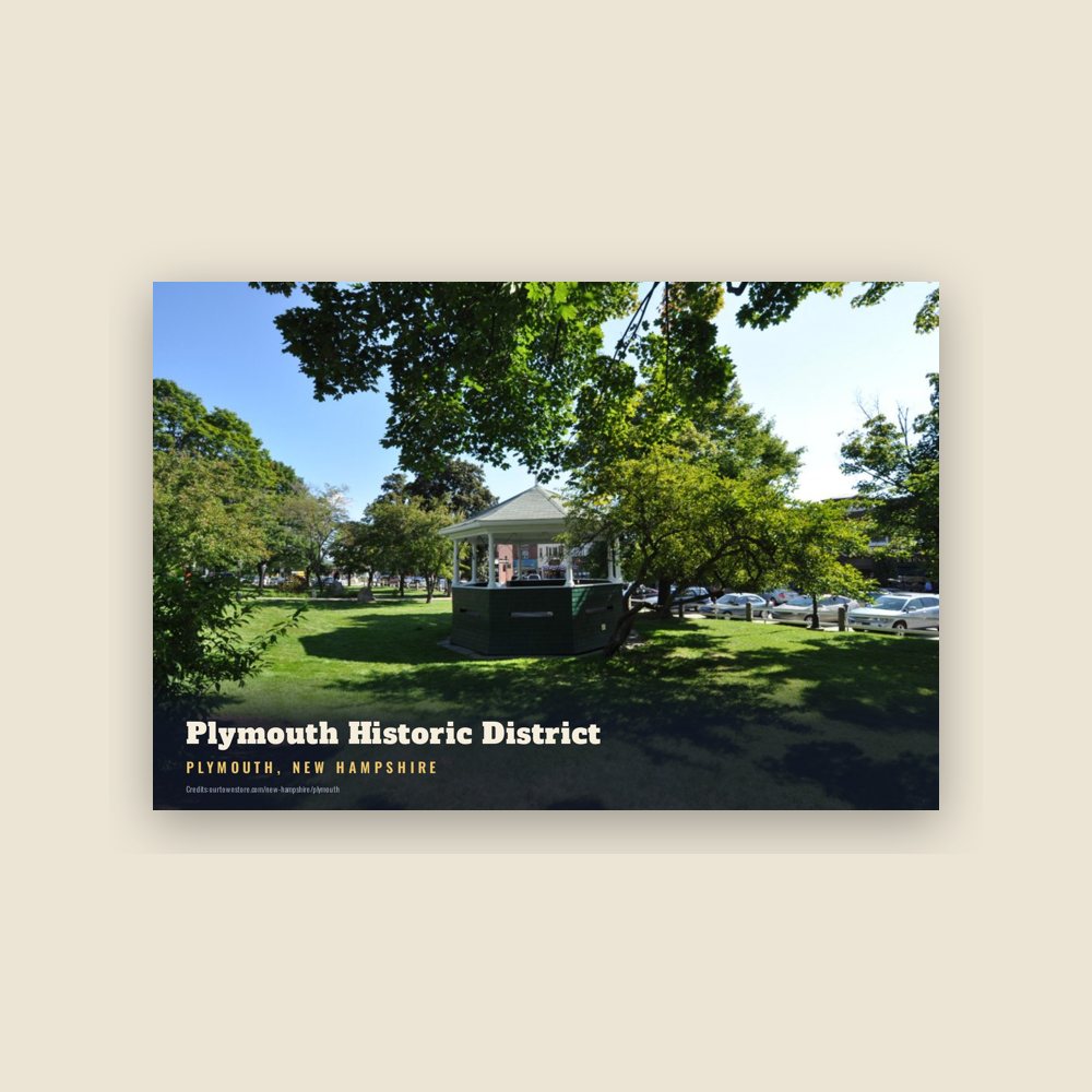Plymouth Plymouth Historic District Postcard