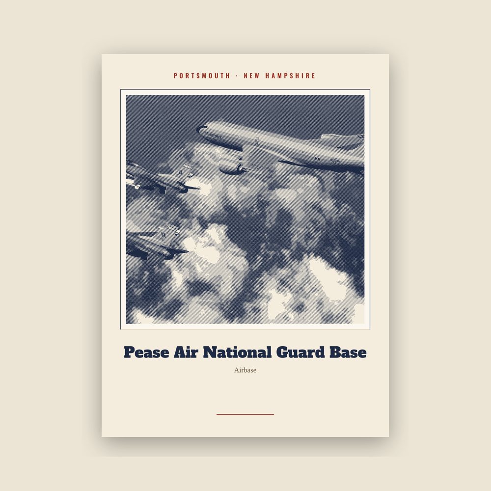 Portsmouth Pease Air National Guard Base Landmark Print