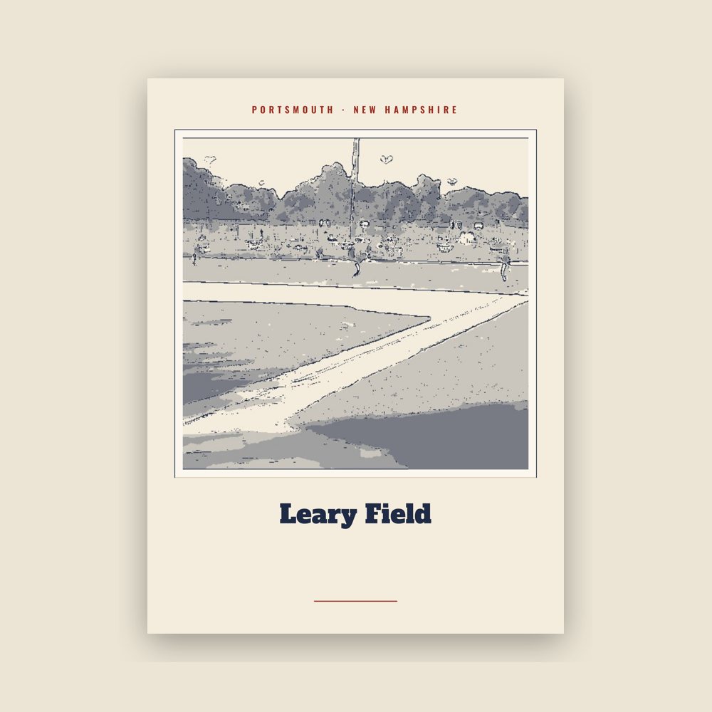 Portsmouth Leary Field Landmark Print