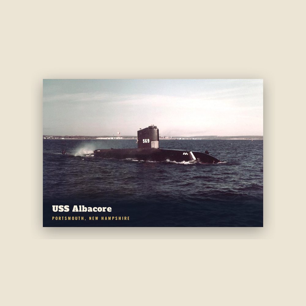 Portsmouth USS Albacore Postcard