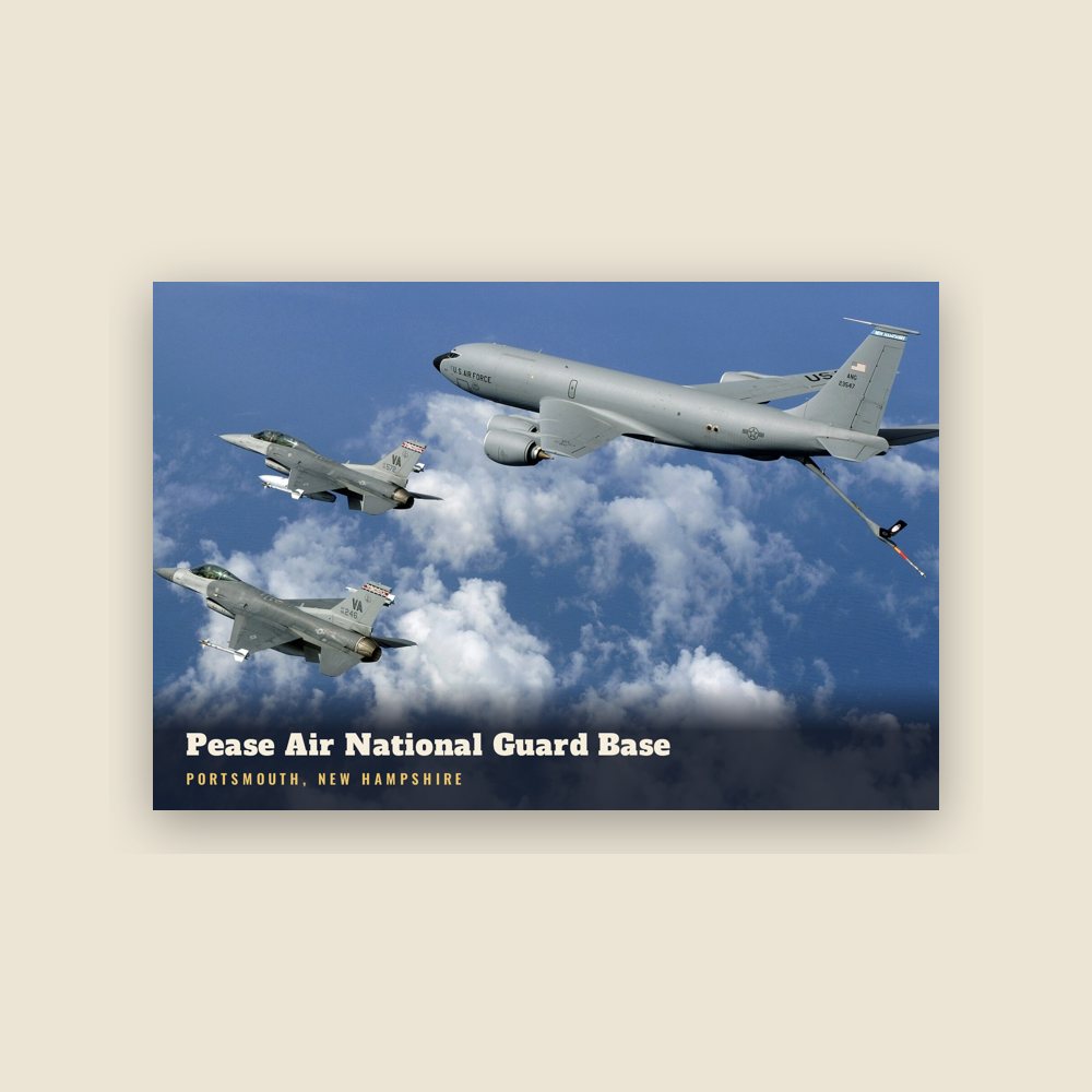 Portsmouth Pease Air National Guard Base Postcard