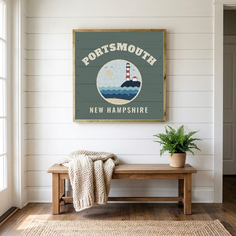 Portsmouth Hometown Wood Sign