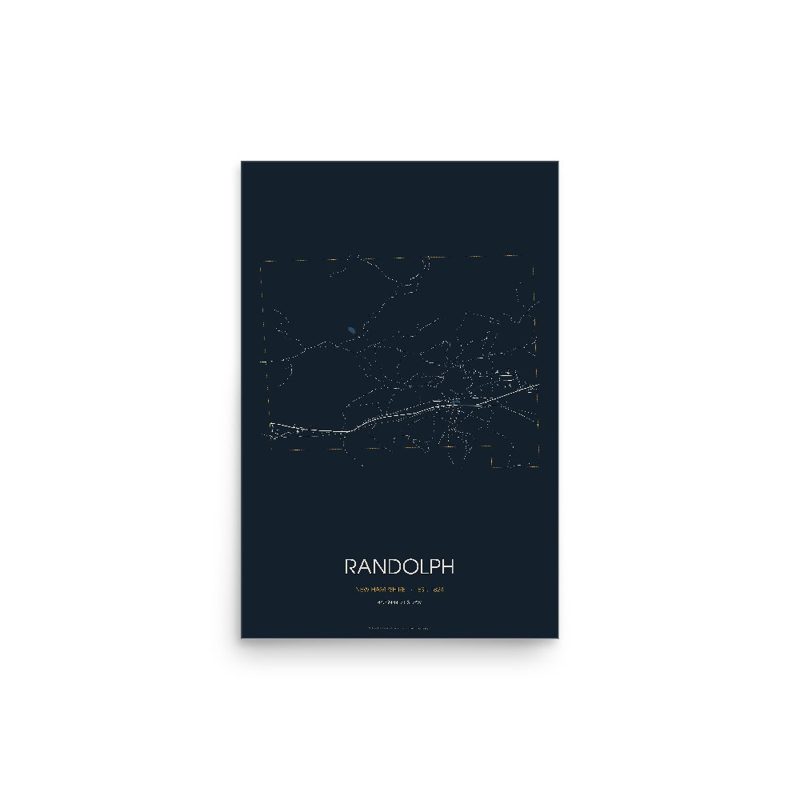 Randolph Street Map Poster · Midnight