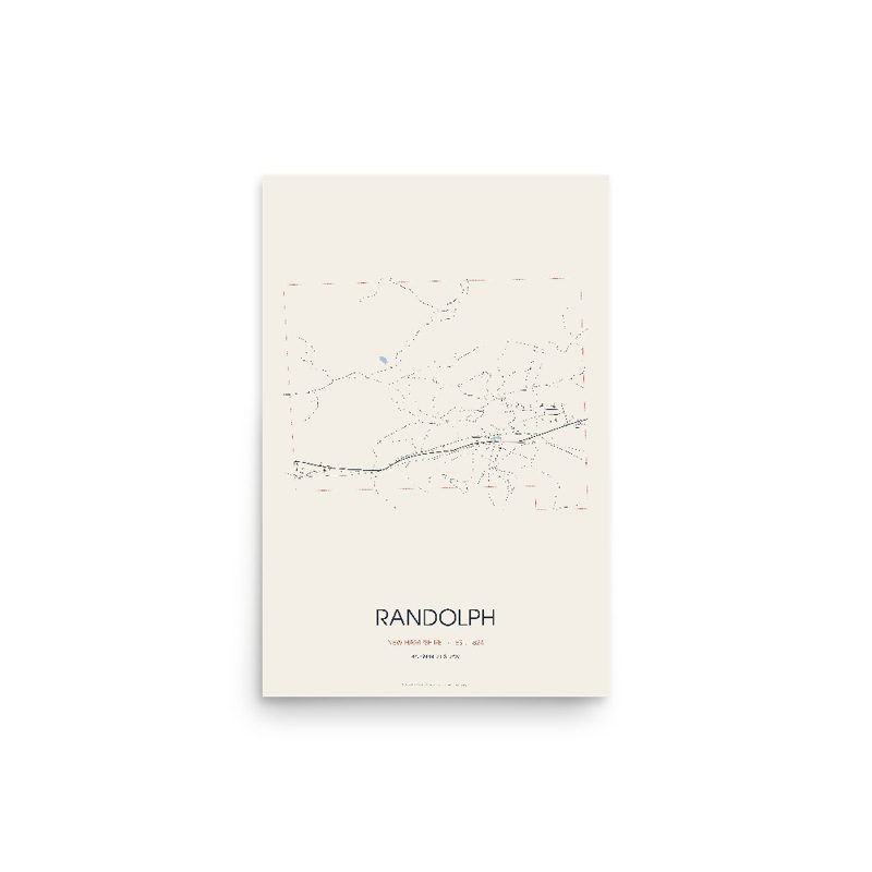 Randolph Street Map Poster · Linen