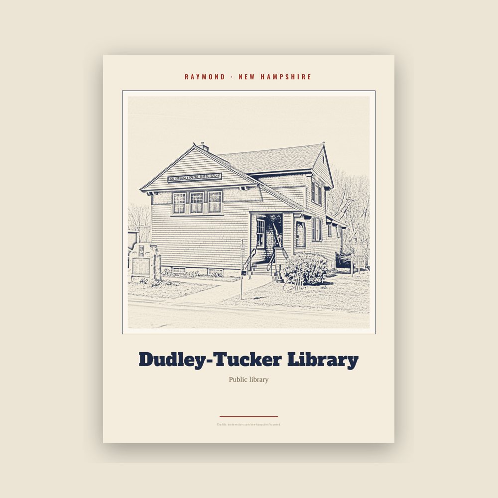 Raymond Dudley-Tucker Library Landmark Print