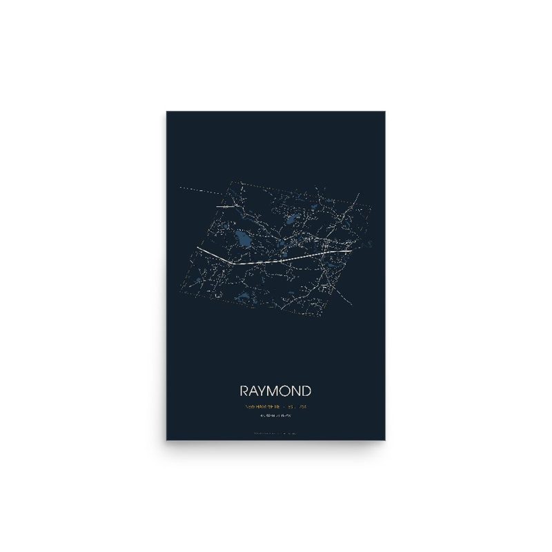 Raymond Street Map Poster · Midnight