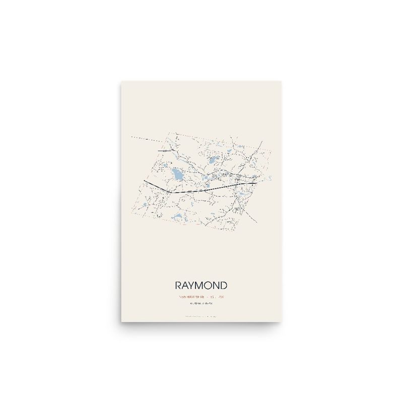 Raymond Street Map Poster · Linen