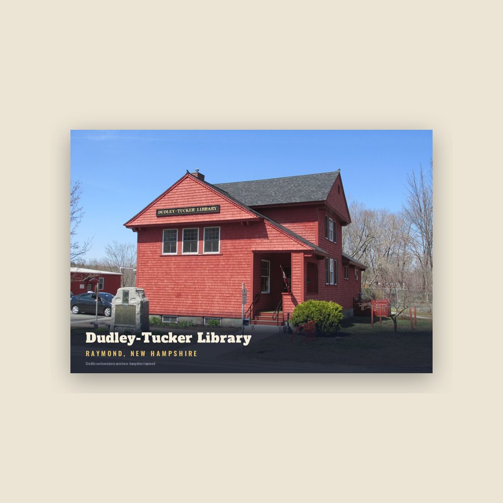 Raymond Dudley-Tucker Library Postcard