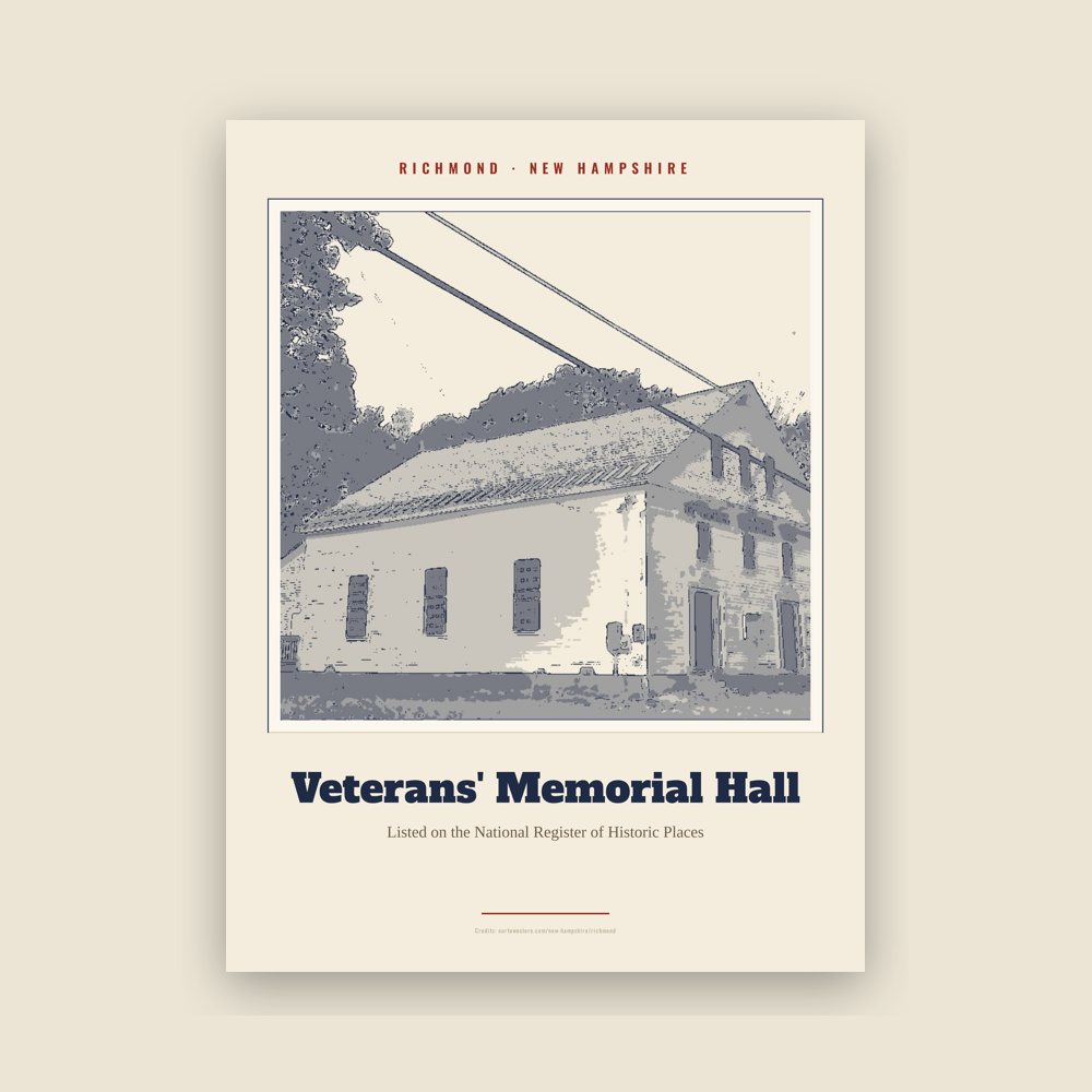 Richmond Veterans' Memorial Hall Landmark Print