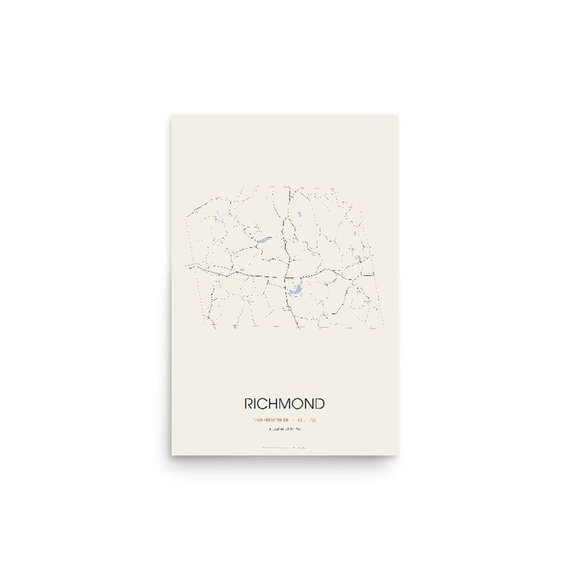 Richmond Street Map Poster · Linen