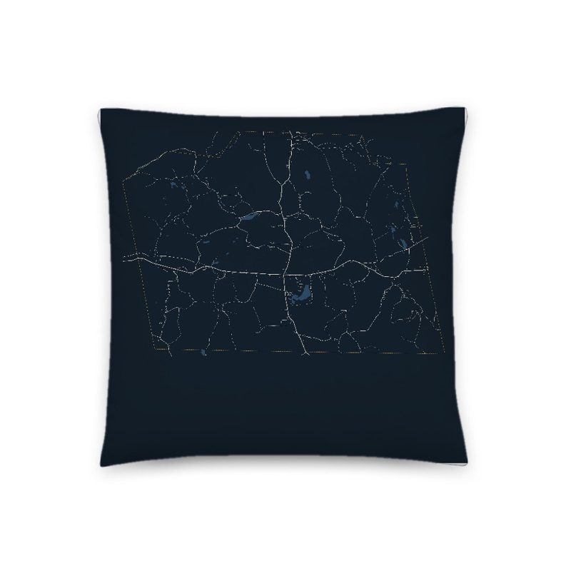 Richmond Map Throw Pillow