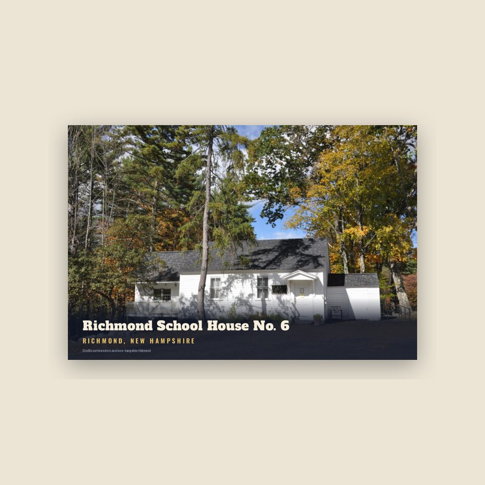 Richmond Richmond School House No. 6 Postcard