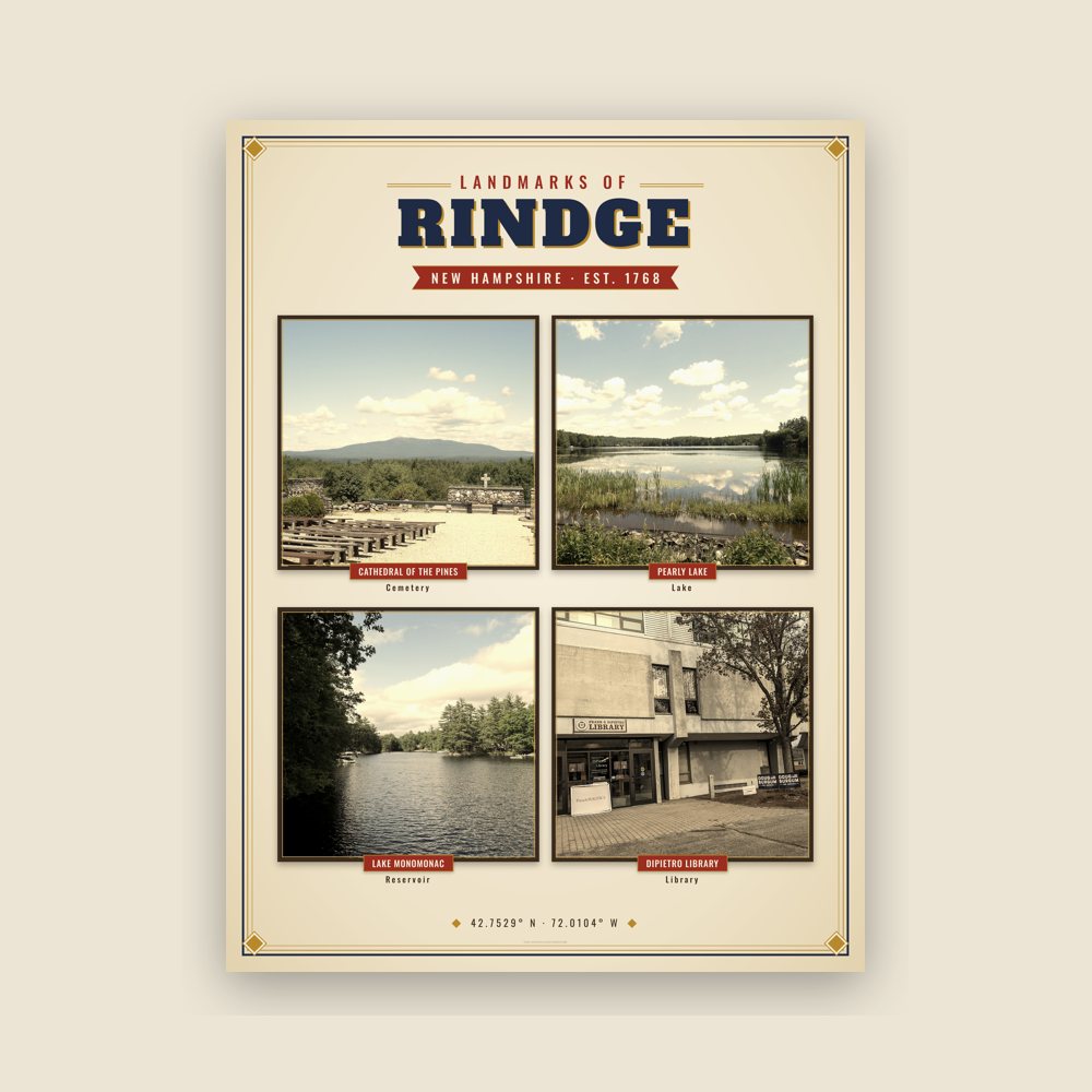 Rindge Landmarks Photo Poster